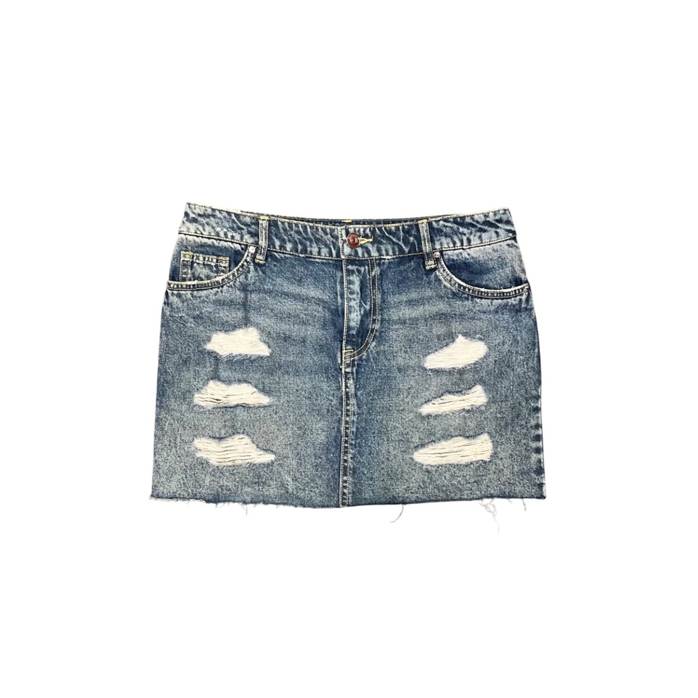 H&M Divided blue jean miniskirt